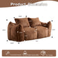 Giant Bean Bag Couch, Ultra Soft Fluffy Loveseat For Living Room