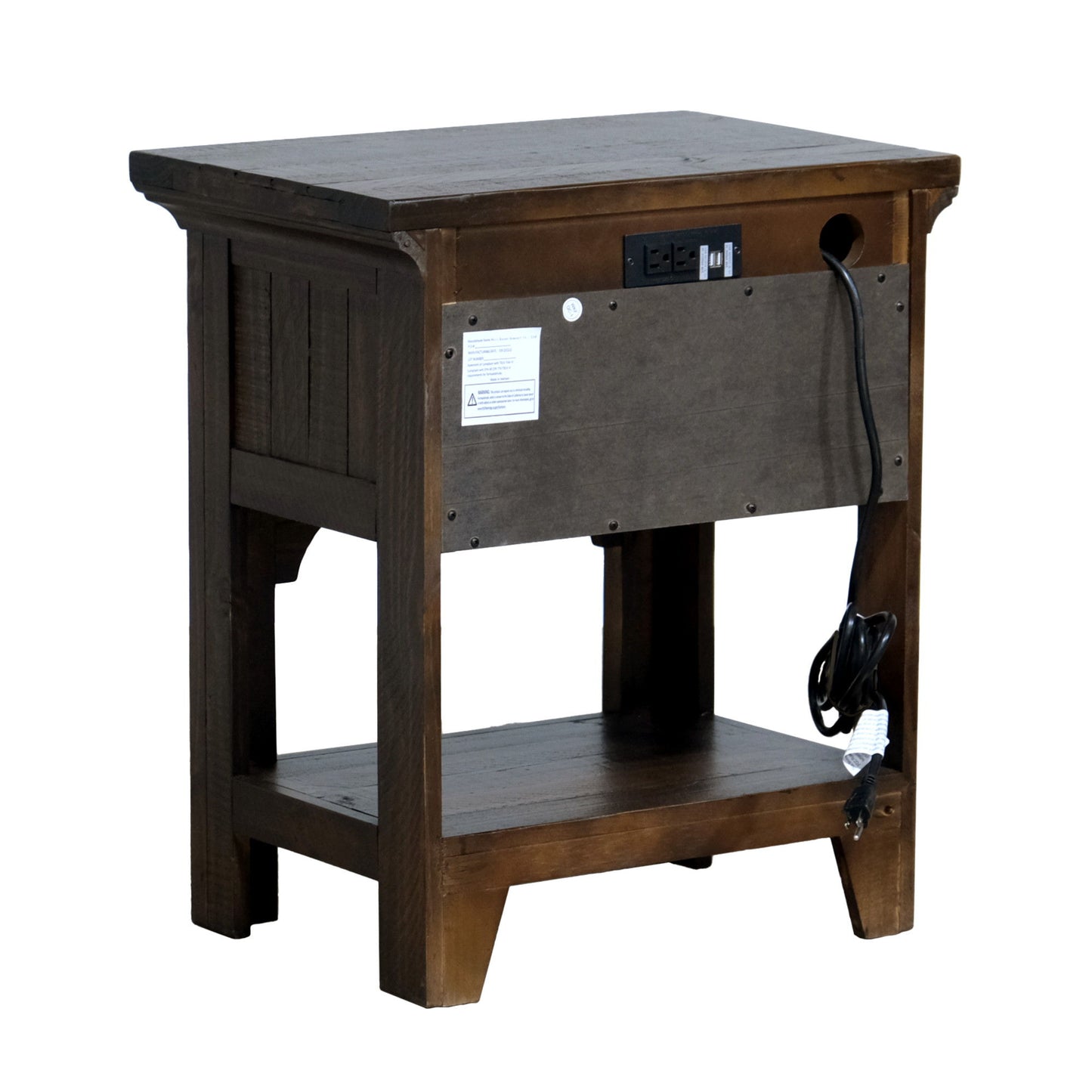 1 Drawer Nightstand - Brown