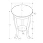 Accent End Table, 2 Tier, Traditional - Walnut