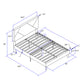 Full Size Upholstered Platform Bed Frame With Headboard, Strong Wood Slat Support, Mattress Foundation, No Box Spring Needed - Gray