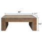Minimalist Rectangular Center Table For Living Room