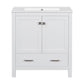 Bathroom Vanity With Single Sink, Combo Cabinet Undermount Sink, Bathroom Storage Cabinet With Two Doors And A Drawer, Soft Closing, Multifunctional Storage, Solid Wood Frame