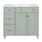 Bathroom Vanity With Sink, Soft Close Doors, Adjustable Shelves