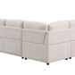 Nyhan - Upholstered Corner Sectional With Pull Out Loveseat And Storaged Chaise