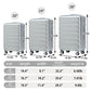 3 Pieces Set 20" / 24" / 28" Spinner Wheel Luggage With Combination Lock