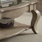 Chelmsford - Clear Glass Coffee Table - Taupe