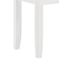 Vanity Stool With Padded Seat - White