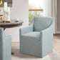 Traditional Skirted Dining Arm Chair