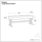 Salinger - Large Upholstered Ottoman Bench