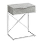 Accent Side Table, Storage Drawer, Spacious Tabletop, Contemporary & Modern