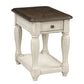 Chairside Table With Storage - Antique White