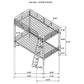 Long Beach - Twin Over Twin Bunk Bed With Built In Guardrails And Angled Ladder - Silver