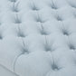 Hayes - Contemporary Armed Storage Bench With Rolled Arms And Button Tufting