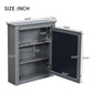 Wall Mounted Bathroom Storage Cabinet With Mirror, Medicine Cabinet With Height Adjustable Shelf