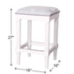 Square Stool With Upholstered Seat