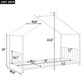 Metal House Platform Bed With Modern Design And Durable Frame