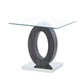Tracker - End Table - Brown White