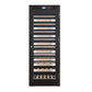Intelligent Temperature Controlled Multi Tiered Grape Wine Cabinet - Black