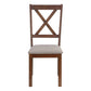 Dining Chair Side, Upholstered For Dining Room, Transitional (Set of 2)