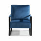 Classic Mid Century Modern Accent Chair With Durable Square Metal Frame, Armchair