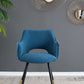 Side Chair, Living Room Bedroom Kitchen Vanity Accent Chair (Set of 2) - Blue