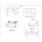 Ford - Reversible Pull Out Sofa Bed - Light Gray