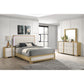 Lincoln - 4 Piece Queen Bedroom Set With LED Lighting - Natural