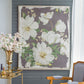 Large Botanical Wall Art Prints, Home Decor For Living Room Dining Room Bedroom Hallway - White / Gray