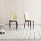 Modern Dining Chair With Cushions And Metal Legs