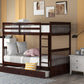 Bunk Bed With Ladders And 2 Storage Drawers