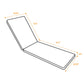 Outdoor Lounge Chair Cushion Replacement Patio Funiture Seat Cushion Chaise Lounge Cushion
