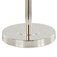 Lily - Contemporary Table Lamp - Polished Nickel / Gray
