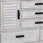 Lockeford - 5 Drawer Dresser With Side Cabinets - White
