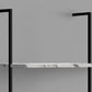 Bookshelf, Bookcase, Etagere, Ladder, 5 Tier, For Office, Marble Look Contemporary & Modern