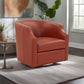 Emmett - Swivel Glider Barrel Chair With Clip Arm Design