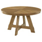 Kent - Round Dining Table - Brown Oak