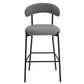 Counter Height Bar Stools With Powder Coating Base And Footrest