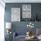Leaf Shadow Box Wall Decor (Set of 2) - White / Gray