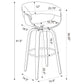 Swivel Bar Stool Elegant Design With Upholstery