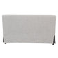 Slip Covered Settee With Casters - Beige