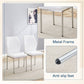 Luxury Simple High Resilience Dining Chair With Metal Legs