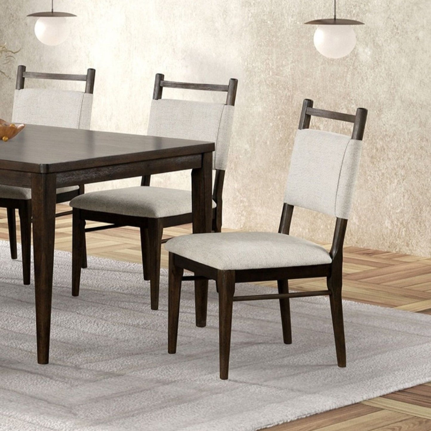 Upholstered Side Chairs (Set of 2) - Dark Walnut