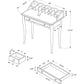 Computer Desk For Home Office, Laptop, Storage Drawers, Traditional