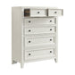 6 Drawer Chest With Knobs And Smooth Slides - White
