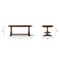 Whitmore - Trestle Dining Table - Dark Brown