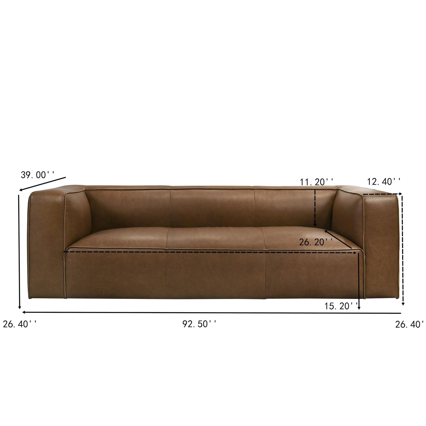 Colton - Sofa With Corner Blocked Frame - Tan