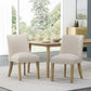 Classic Fabric Dining Chair (Set of 2) - Beige