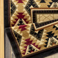 Tribes - 5'3" X 7'3" Polypropylene, Southwest Area Rug - Cream