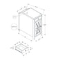 Accent Side Table, Storage Drawer, Traditional - Taupe
