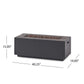 Contemporary Outdoor 40, 000 Btu Propane Fire Pit - Dark Gray